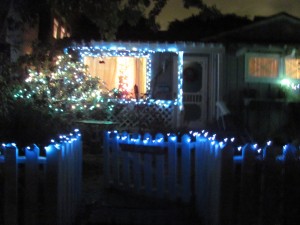 Christmas lights at the House on Larkspur